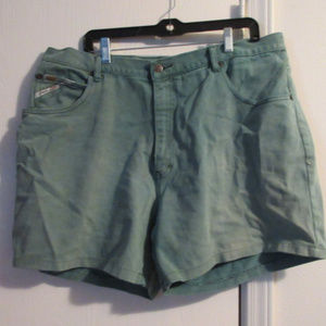 MENS' GREEN DENIM PACO SHORTS SIZE 40